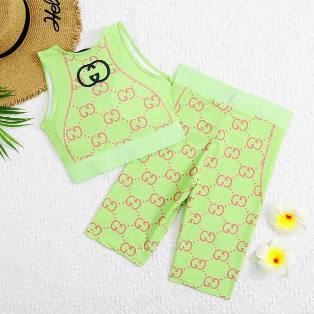 Printed Tank Top Fitness Short Set
