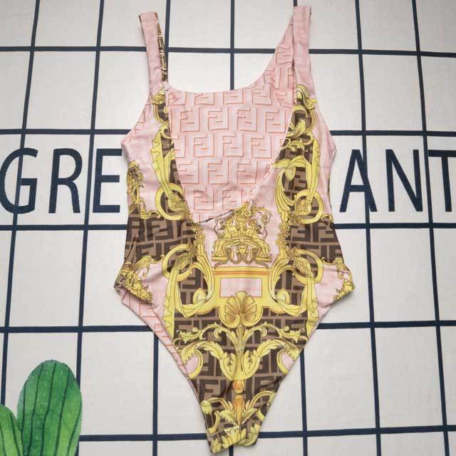 Printed Backless Women One Piece