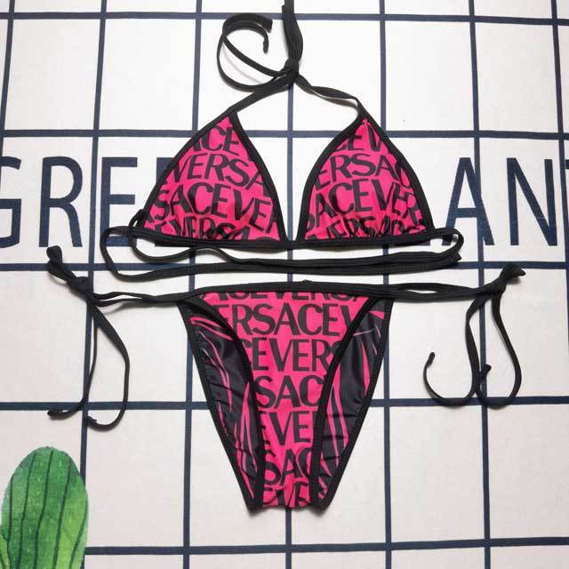 Letter Print Sexy Bikini Set