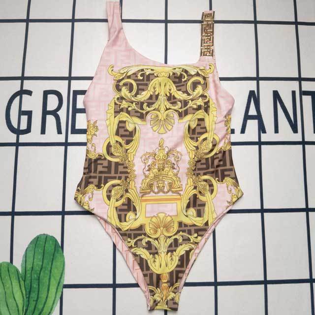 Printed Backless Women One Piece