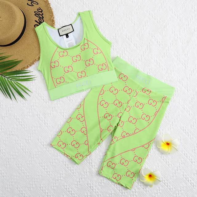 Printed Tank Top Fitness Short Set