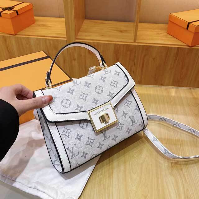 Women Leather Printed Crossbody Handbag