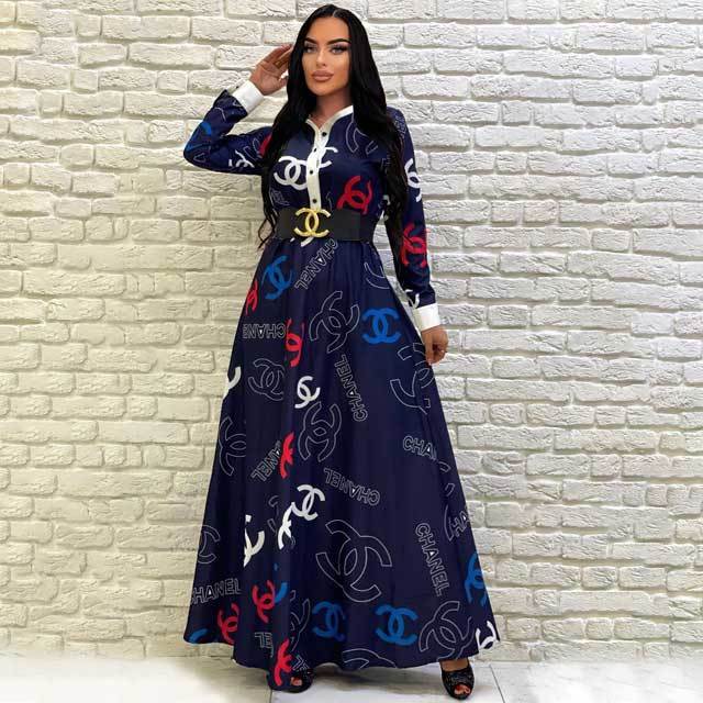 Printed Swing Maxi Dress