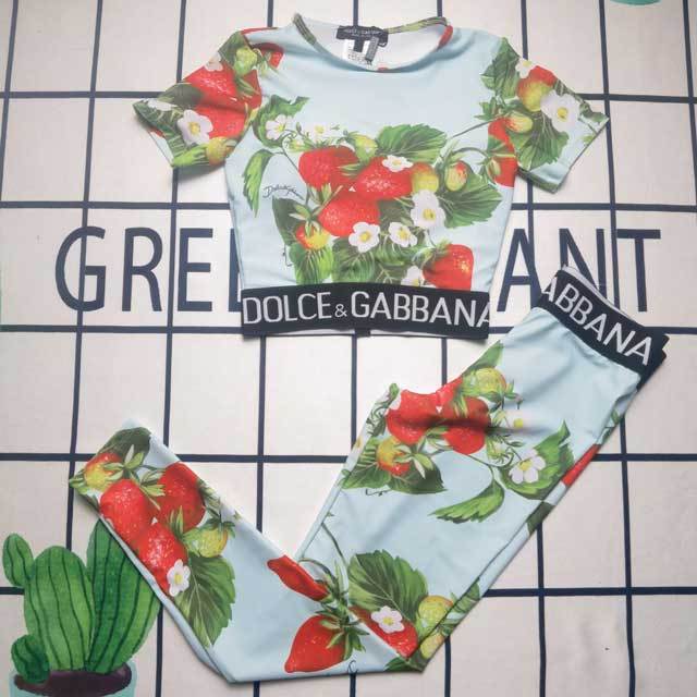 Printed Short Sleeve Tracksuit Set