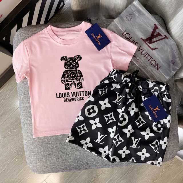 Printed Casual Children Short Set