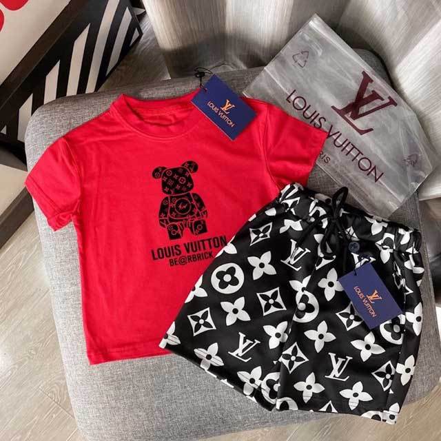 Printed Casual Children Short Set