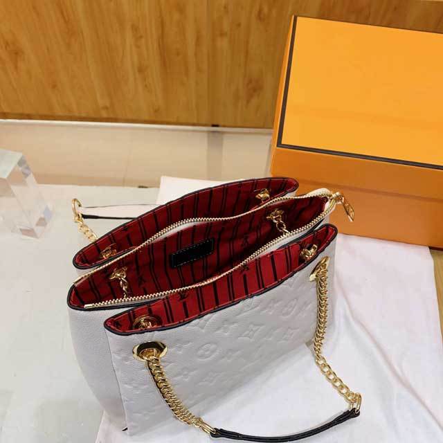 Embossing Leather Shoulder Bag