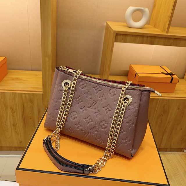 Embossing Leather Shoulder Bag