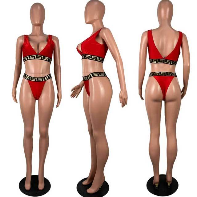 Women Printed Fashion Bikini Set