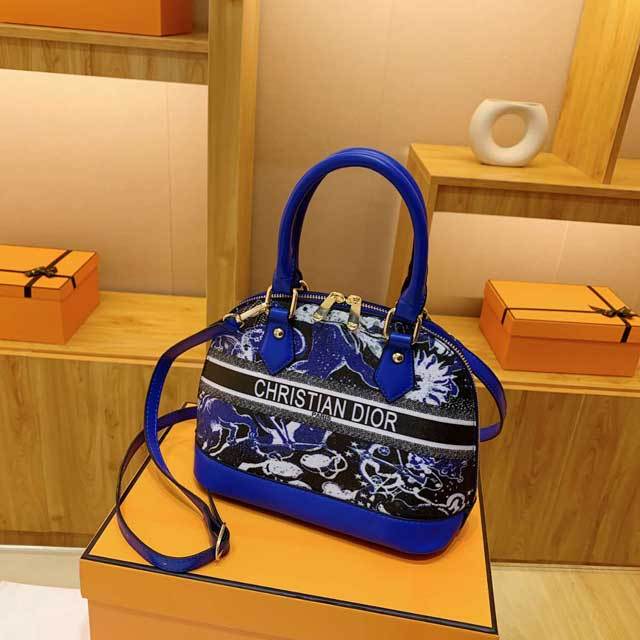 Printed Zipper Crossbody Handbag