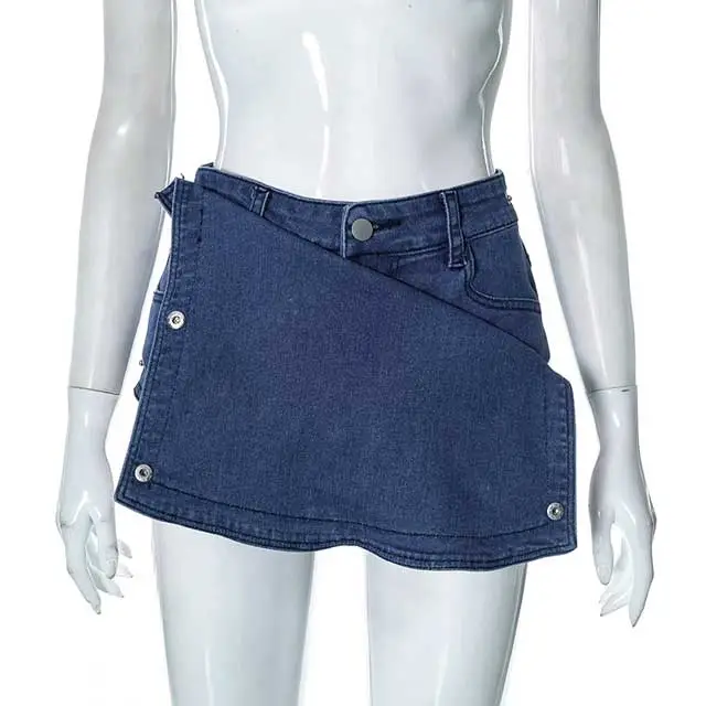 Chic Design Denim Shorts Skirt