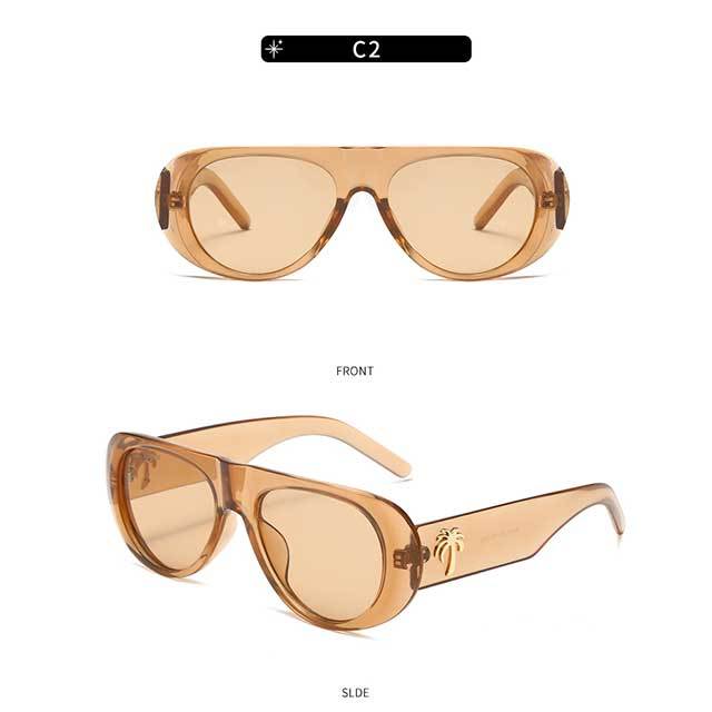 Oval Frame Fashion Sunglasses