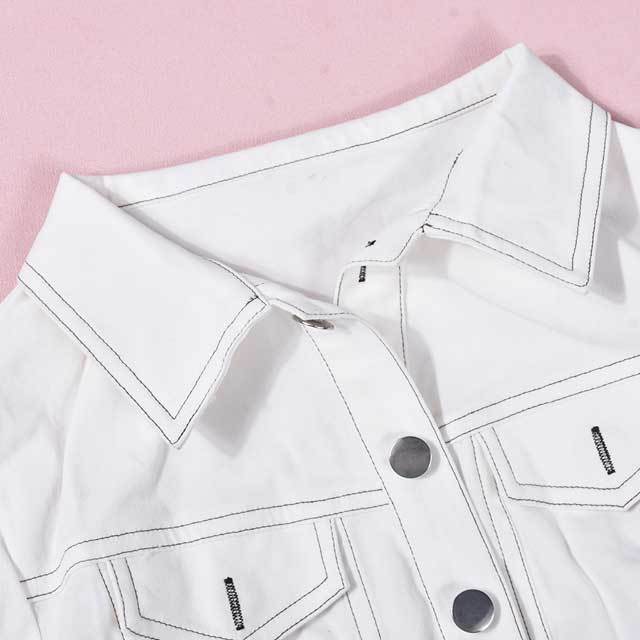 Button Top Cargo Skirt Set