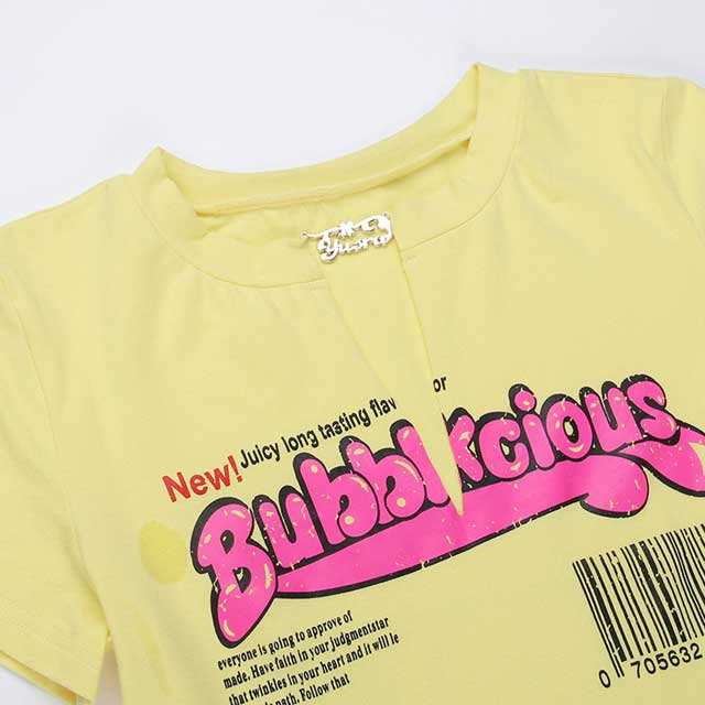 Printed Slit Casual Tees
