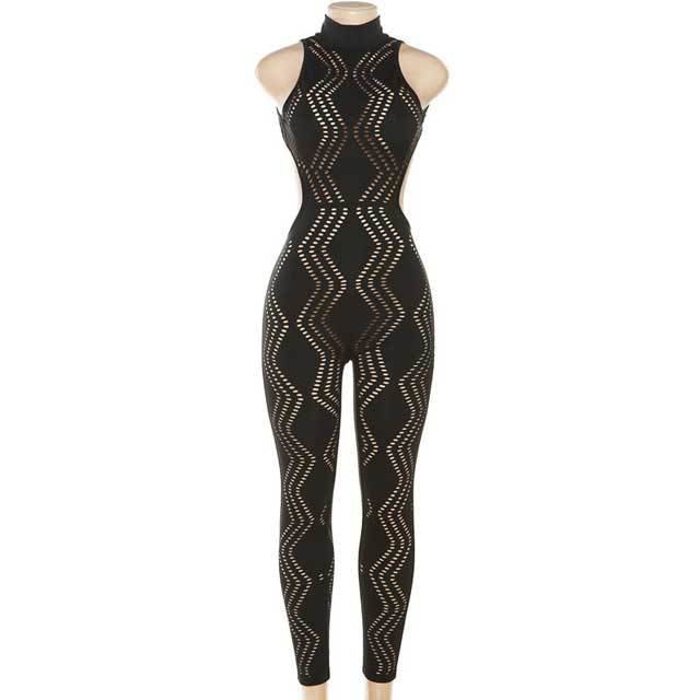 Backless Hollow Out Jumpsuit