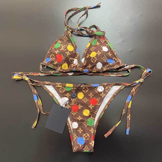 Printed Strappy Women Bikini Set