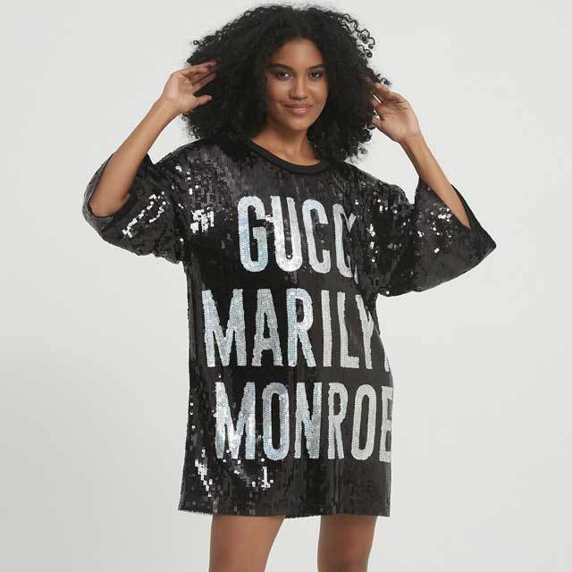 Fashion Letter Half Sleeve Sequin Dress