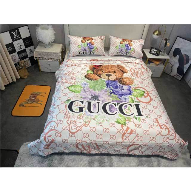 Printed Silk Summer Quilt Set