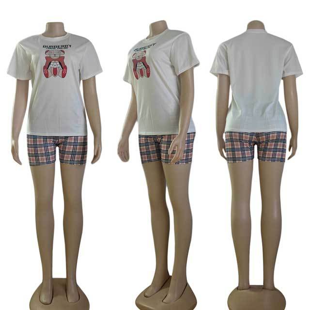 Printed High Waist Short Set