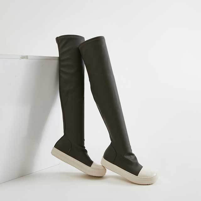 Leather Fashion Over Knee Boots