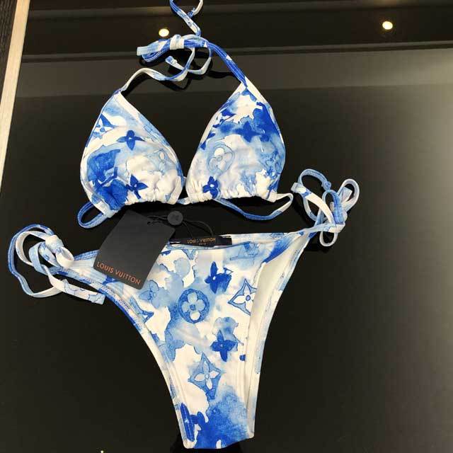 Tie Dye Strappy Bikini Set