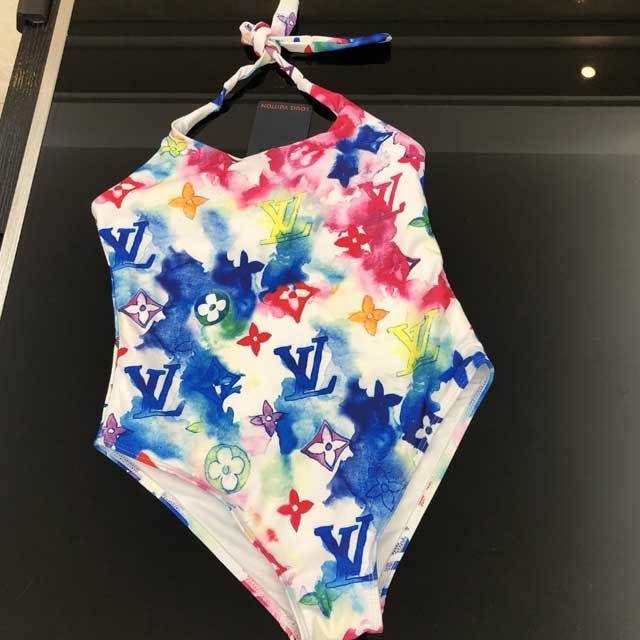 Tie Dye Halter Vacation One Piece