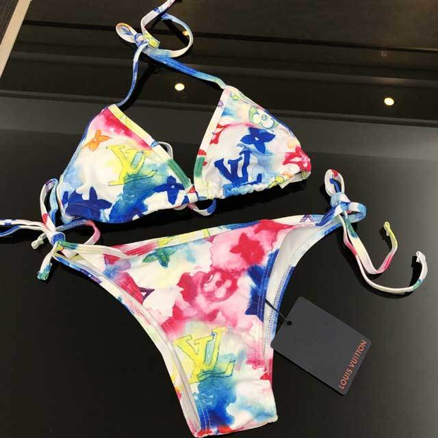 Tie Dye Strappy Bikini Set