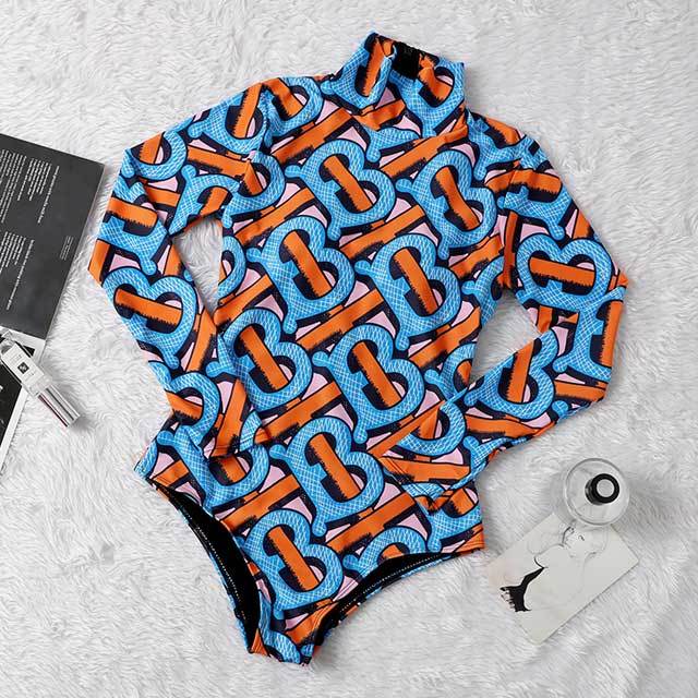 Printed Vacation Long Sleeve One Piece