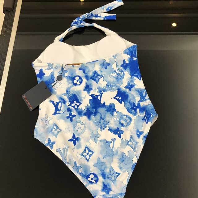 Tie Dye Halter Vacation One Piece
