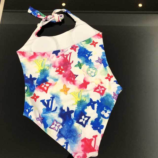 Tie Dye Halter Vacation One Piece