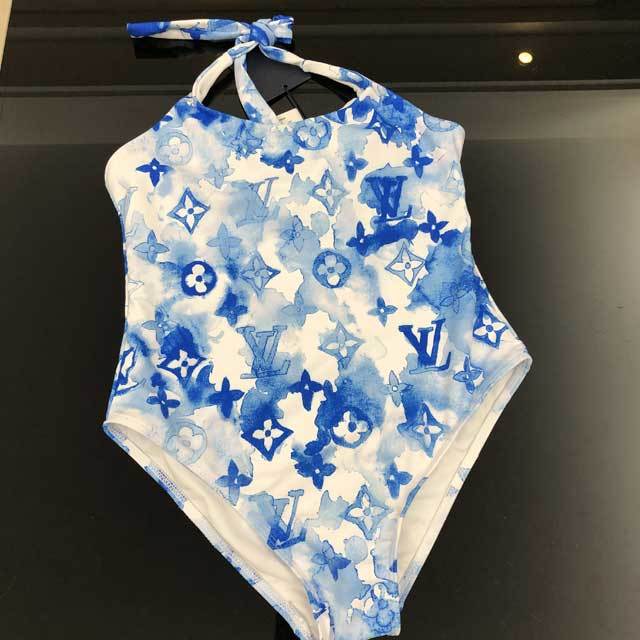 Tie Dye Halter Vacation One Piece