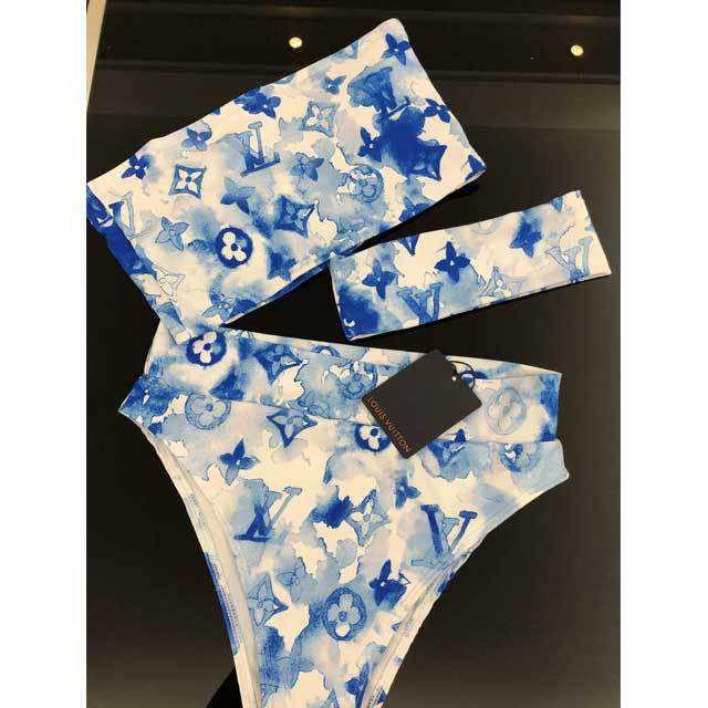 Tie Dye Fashion Bandeau Bikini Set