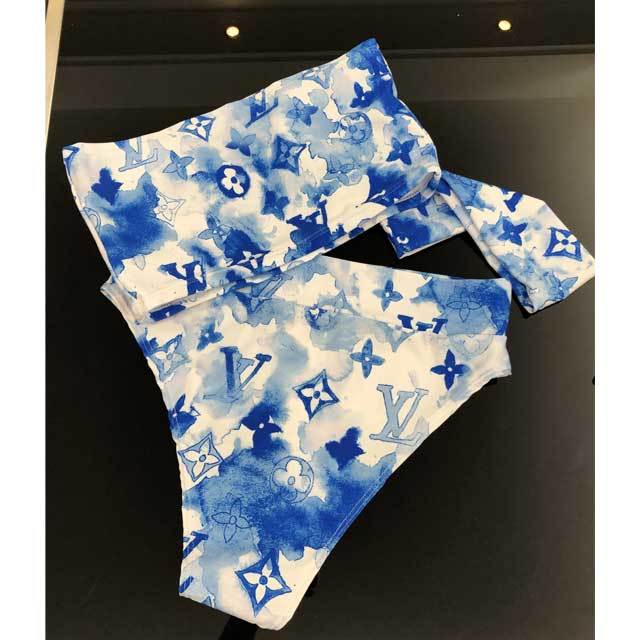 Tie Dye Fashion Bandeau Bikini Set