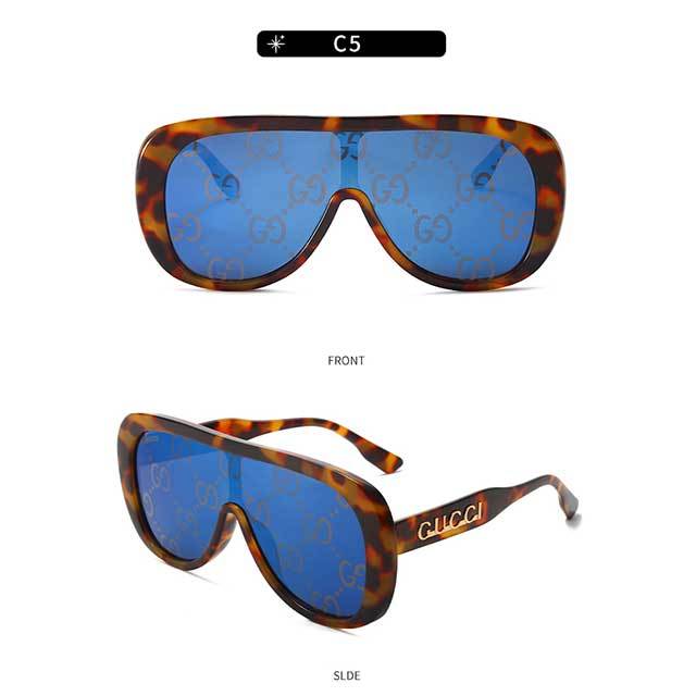 Oversized Retro Brand Mirror Sunglasses