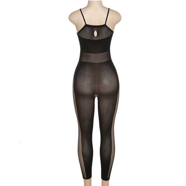 Hollow Out See Through Lingerie Jumpsuit
