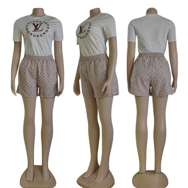 Printed Casual Women Short Set