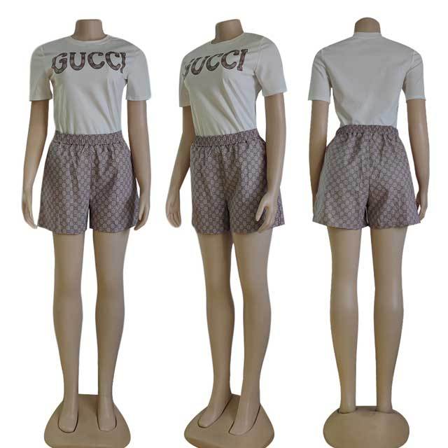 Printed Casual Women Short Set