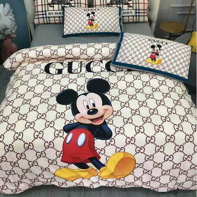 Printed Fashion Cotton Comforter Set(quilt cover+pillow cases+sheet)