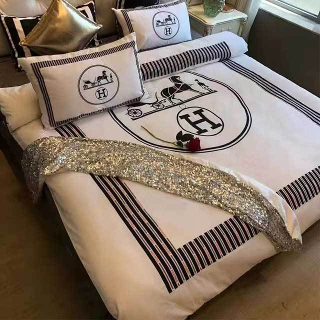 Printed Fashion Cotton Comforter Set(quilt cover+pillow cases+sheet)