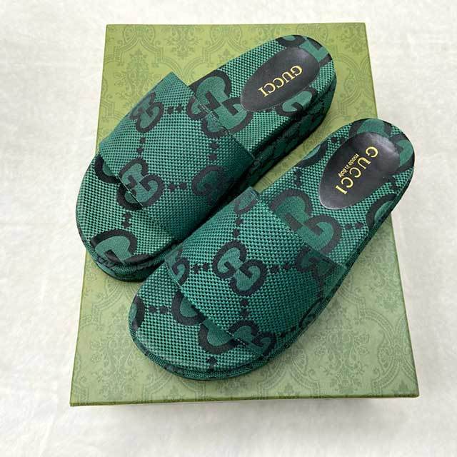 Letters Embroidery Design Platform Slides Shoes
