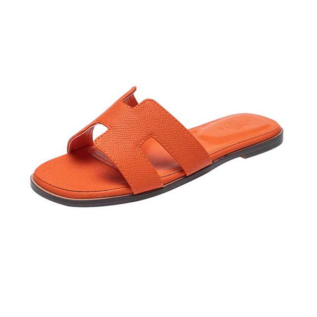 Classic Style Hollow Out Flat Slides Shoes