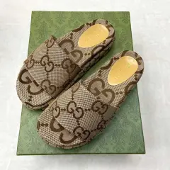 Letters Embroidery Design Platform Slides Shoes