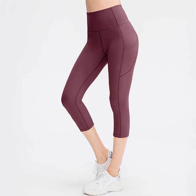 Stretch Skinny Yoga Cropped Pants