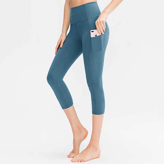 Stretch Skinny Yoga Cropped Pants