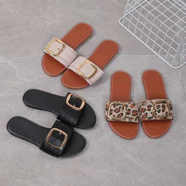 Beachwear Fashion Open Toe Flat Slippers Shoes