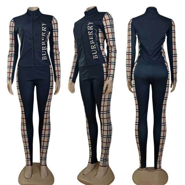 Long Sleeve Zipper Top Casual Tracksuit