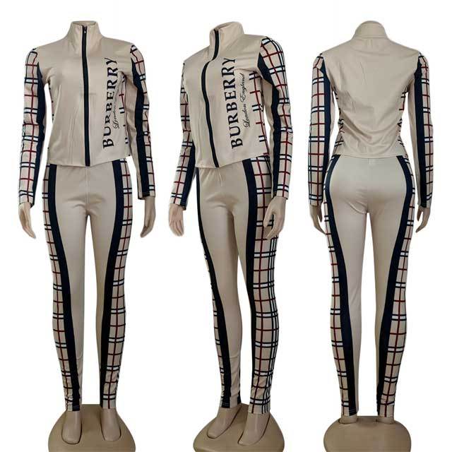 Long Sleeve Zipper Top Casual Tracksuit