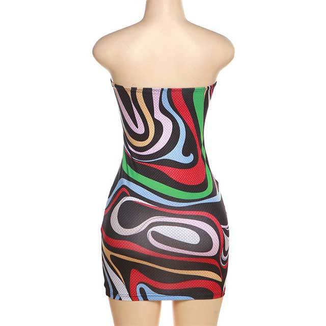 Printed Bodycon Tube Dress