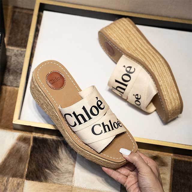 Letters Design Open Toes Wedge Sandals