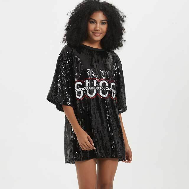 Sequin Half Sleeve Casual Dress